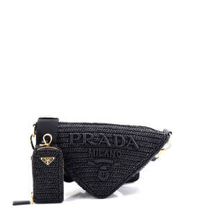 Prada Triangle Logo Zip Crossbody Bag #200301P19B